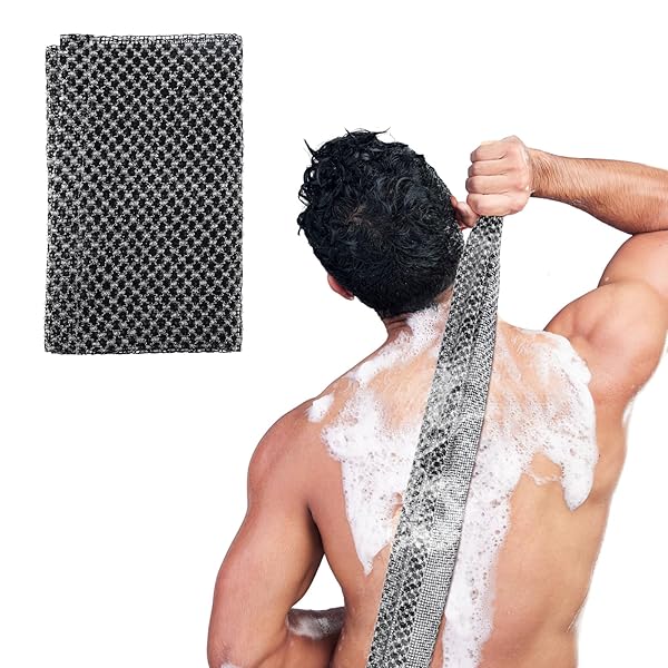 Get glowing skin with this exfoliating washcloth! Perfect for daily showering, face steaming, and scrubbing away dirt. Say goodbye to dull skin and hello to a fresh, clean glow! #skincare #exfoliate #