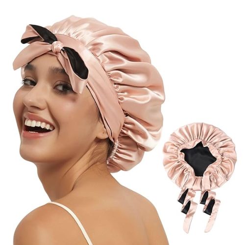a21d51b60d324862b245428486afd86ftplv-tulkllf4y5-origin-jpeg.jpeg ✨Silky Satin Sleep Cap for Curly Queens! 💤 Reversible Pink/Black Bonnet with Tie Band! 💖 Keep those curls popping all night long! #CurlyHair #SleepingBeauty