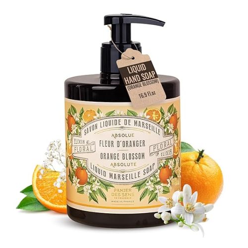 🍊✨ Treat your hands to a luxurious experience with this French-made orange blossom hand wash! Packed with organic ingredients like olive oil, this vegan soap will leave your skin feeling smooth and nourished. #selfcare #handcare #