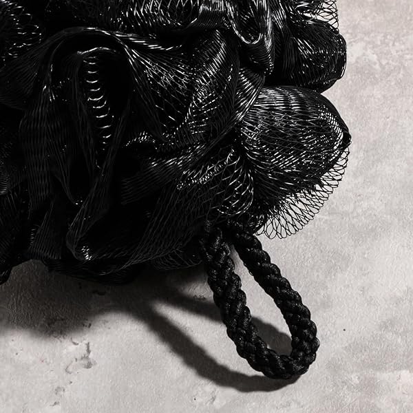 Get your skin feeling soft and smooth with this pack of 4 extra soft shower puffs! Perfect for scrubbing and exfoliating, this black shower sponge is comfortable for men, women, and babies alike. #skincare #softskin #