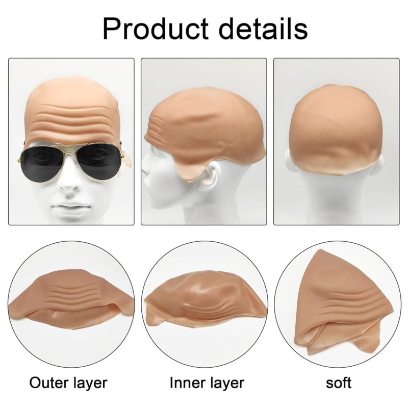Get ready to rock the bald look with this complete costume set! Perfect for Halloween, cosplay, or just for fun. Stand out with the famous rapper-inspired style. #BaldIsBeautiful #CostumeGoals #HalloweenReady