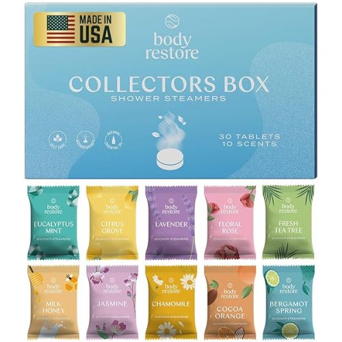 🚿✨ 30-pack Shower Steamers for ultimate relaxation! Perfect birthday gift for anyone needing stress relief and self-care. Comes in a beautiful collectors box! 💆‍♂️💆‍♀️ #ar