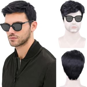 Get ready to rock your look with this black layered wig! Perfect for 70s and 80s disco vibes or daily use. Get those handsomeness levels up with this fluffy, curly wig. Ready to slay in any costume or fancy