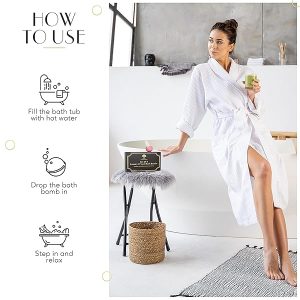 Indulge in a Set of 8 Luxe Bath Bombs! Treat yourself to a spa day at home with these 100% natural, organic, vegan fizzers. Perfect for birthdays, Christmas, or any day you need some pampering