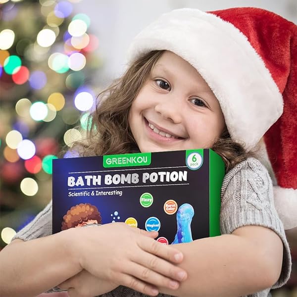 🛁✨ 6 Large Bath Bombs Potion Set for Kids! 🌈🔬 Colorful & Fizzy Fun! 🎁 Perfect Surprise Gift for Boys & Girls! 🧪 Educational STEM Bubble Bath Kit!