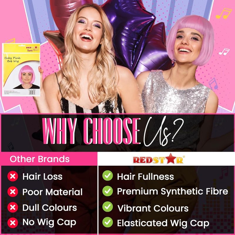 Get the perfect short bob wig for a fun and flirty look! 🎃 Spice up your Halloween costume or cosplay outfit with this 12 inch wig with fringe. Stand out with these fancy dress accessories! 💃 #ShortBobWigs