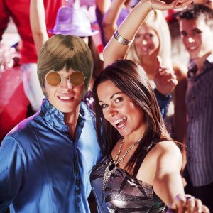 Get ready to rock your TikTok with this 70's Heartthrob Wig and Sunglasses combo! Perfect for channeling those boyband vibes or embracing your inner pop hippy. Stand out at theme parties with this 1970s inspired wig
