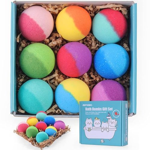 🛁✨ Treat Yourself with this 9-Piece Handmade Bath Bomb Gift Set! Perfect for Birthdays, Mother's Day, or just a little self-care moment 💖 Vegan, Cruelty-Free, and oh so relaxing