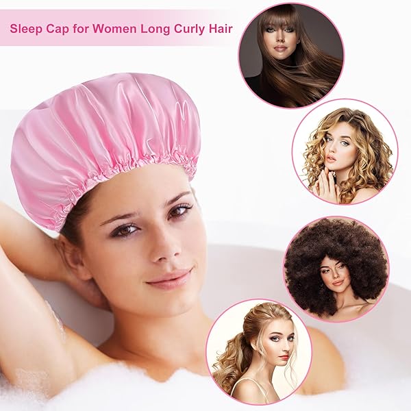 Get ready to upgrade your shower routine with these 2 oversized, adjustable, and waterproof shower caps! Say goodbye to frizzy hair and hello to a luxurious spa experience at home. #ShowerCapGoals #TikTokBeauty #HairCareRoutine