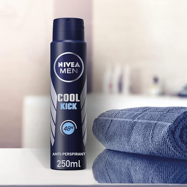 Stay fresh all day with this Cool Kick Anti-Perspirant Deodorant Spray for men! 48 hours of protection in a convenient aerosol spray. #Freshness #MensGrooming #StayCool
