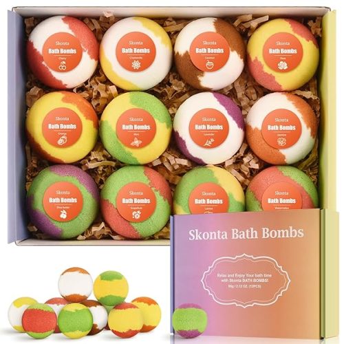 🛁✨12-Piece Handmade Bath Bombs Set! 🌿🐰Vegan & Cruelty-Free! 🎁Perfect for Bubble Baths & Spa Days! 💖Great Gift Idea for Birthdays,