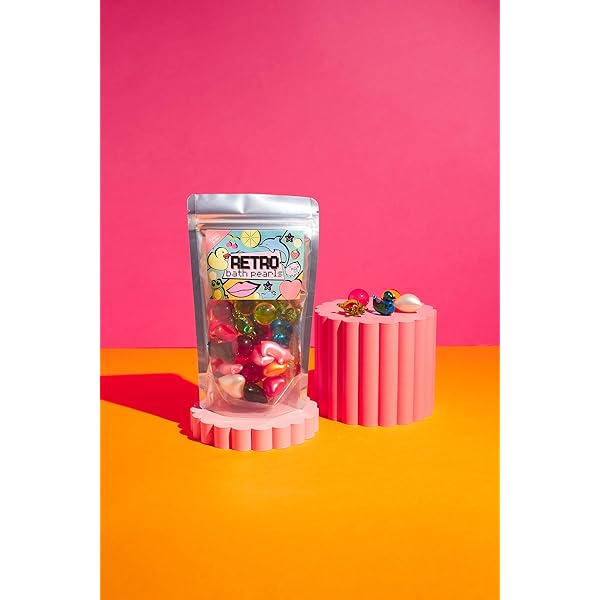🛁✨Get Your Glow On with Retro Bath Pearls! 30 Assorted Shapes & Scents - Animals, Hearts, Stars, Pearls! Perfect Stocking Filler or Secret Santa Gift for Teenage Skincare! #