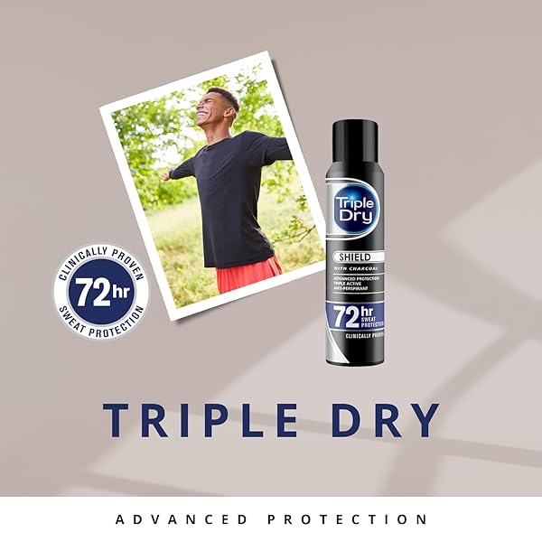 72-Hour Protection Against Sweat & Odour! Charcoal Anti-Perspirant Spray for Men | Triple Active Formula | Clinically Proven #StayFresh #MensGrooming