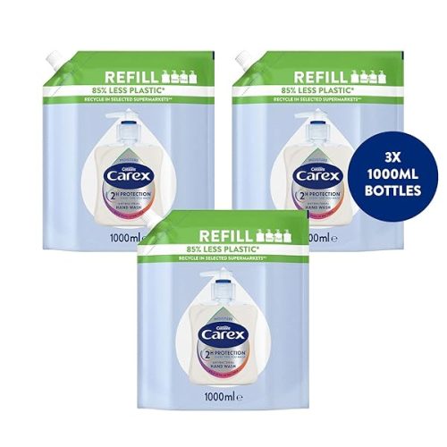 Keep germs away for 2 hours with this antibacterial hand wash refill pack! Perfect for homes & businesses. Stay clean & save with this bulk buy of 3 x 1 litre bottles. #cleanhands #germfree #stay