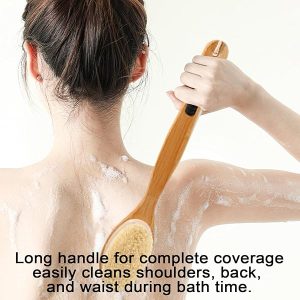 c267324b614941abb101b847a9ff8b76tplv-tulkllf4y5-origin-jpeg.jpeg Get your skin glowing with this 2-piece body brush set! 🚿✨ Exfoliate and stimulate blood circulation with the dry brush back scrubber and loofah body scrubber. Say goodbye to cellulite and hello to smoother skin