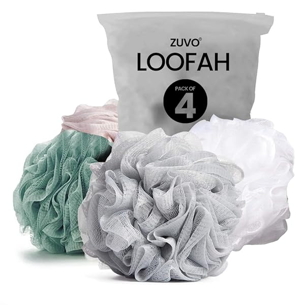 🚿Get that squeaky clean feeling with this pack of 4 eco-friendly shower puffs! Perfect for scrubbing away dead skin and leaving you feeling fresh and rejuvenated 🌿💦 #showerpuffs #bodycare