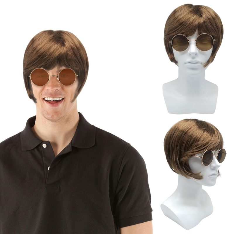 Get ready to rock your TikTok with this 70's Heartthrob Wig and Sunglasses combo! Perfect for channeling those boyband vibes or embracing your inner pop hippy. Stand out at theme parties with this 1970s inspired wig
