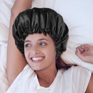 c3ecb0979f1c47a7ab80c29d7e406f57tplv-tulkllf4y5-origin-jpeg.jpeg 🌙 Protect Your Curls! 2 Silk Bonnets for Beauty Sleep 💤 Adjustable & Double-Sided Satin Caps for All Hair Lengths! Say goodbye to bedhead with these stylish night caps! 🌸 #HairCare