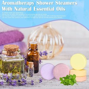 ✨Transform your shower into a spa with these Aromatherapy Shower Steamers! 🚿💫 8-pack of shower bombs with essential oils for ultimate relaxation and self-care. Perfect for a pampering gift or a luxurious spa