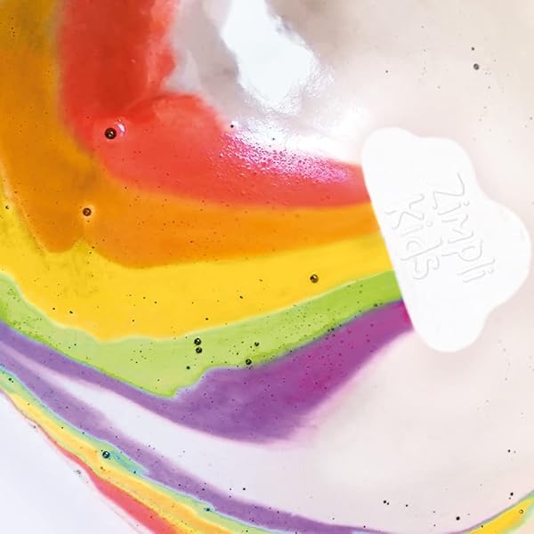 🌈✨ Watch the magic unfold with this Large Cloud Rainbow Bath Bomb! Perfect for birthday gifts or pocket money treats. Vegan friendly and cruelty free. #bathbomb #rainbow #specialfx