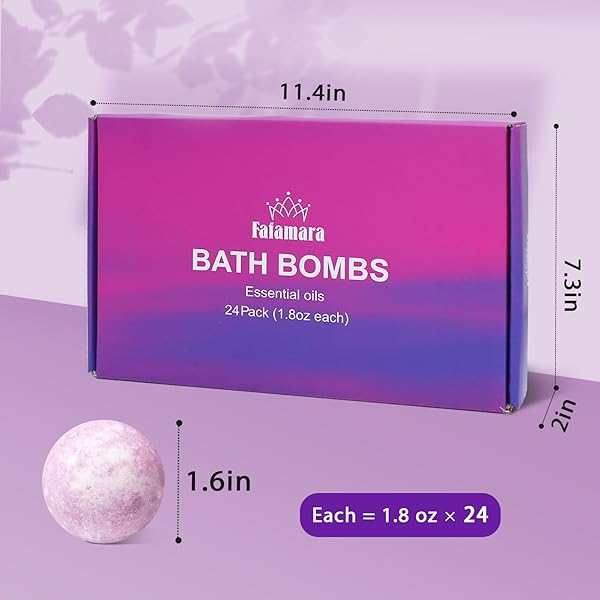 🛁✨Transform Your Bath Time with 24pcs Organic Bubble Bath Bombs! Relax and Rejuvenate with All Natural Ingredients for a Spa-like Experience! #BathTime #SelfCare