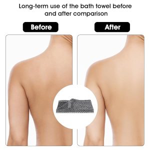 Get glowing skin with this exfoliating washcloth! Perfect for daily showering, face steaming, and scrubbing away dirt. Say goodbye to dull skin and hello to a fresh, clean glow! #skincare #exfoliate #