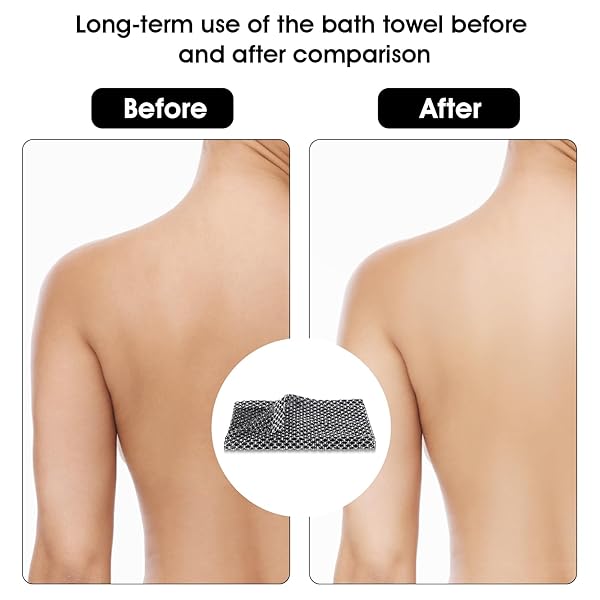 Get glowing skin with this exfoliating washcloth! Perfect for daily showering, face steaming, and scrubbing away dirt. Say goodbye to dull skin and hello to a fresh, clean glow! #skincare #exfoliate #