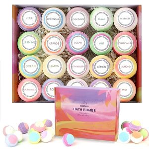 🛁✨ Ultimate Bath Bomb Set! 20 Organic & Natural Fizzing Balls with Essential Oils for Relaxation & Stress Relief! Perfect Birthday Gift for Anyone! #SelfCare #RelaxationGoals