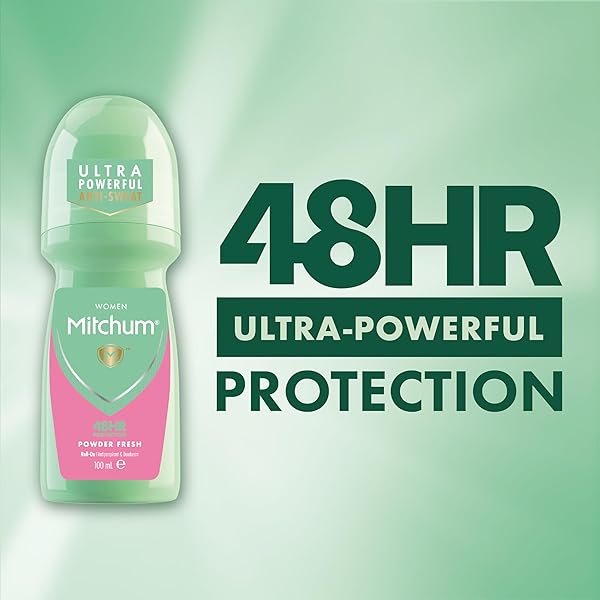 Stay fresh and dry all day with this 48HR protection roll-on deodorant! Dermatologist tested and powder fresh scent - perfect for busy babes on the go! 💃✨ #FreshAndDry #StayConfident