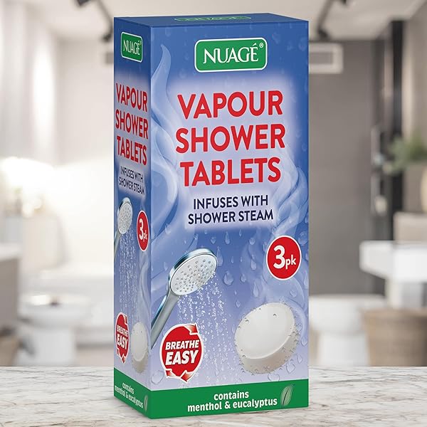 🚿 Transform your shower routine with these Vapour Shower Tablets! 🌿 Feel refreshed with every breath as the menthol and eucalyptus oil fill the air. Perfect for a spa-like experience at home! 💦 #