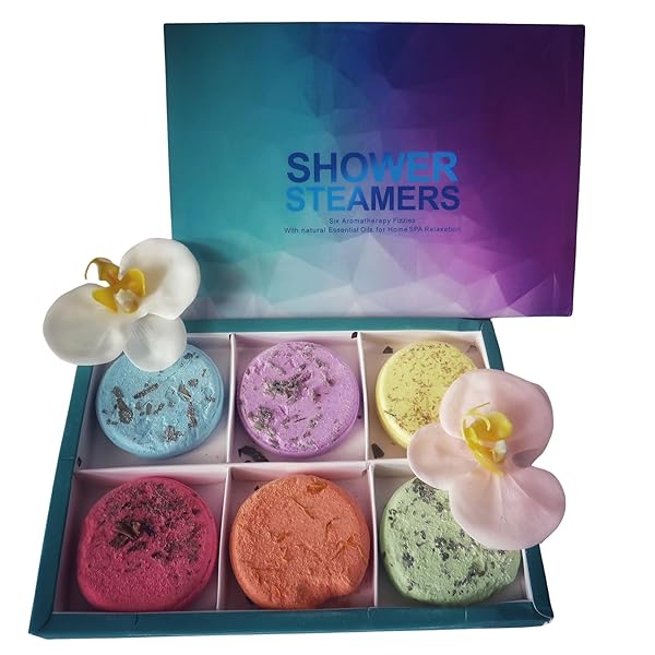 🌿 Elevate your shower routine with these handmade vegan aromatherapy shower steamers! Indulge in the scents of citrus and floral while enjoying a spa-like experience at home. Treat yourself to relaxation and self-care with this cruelty-free