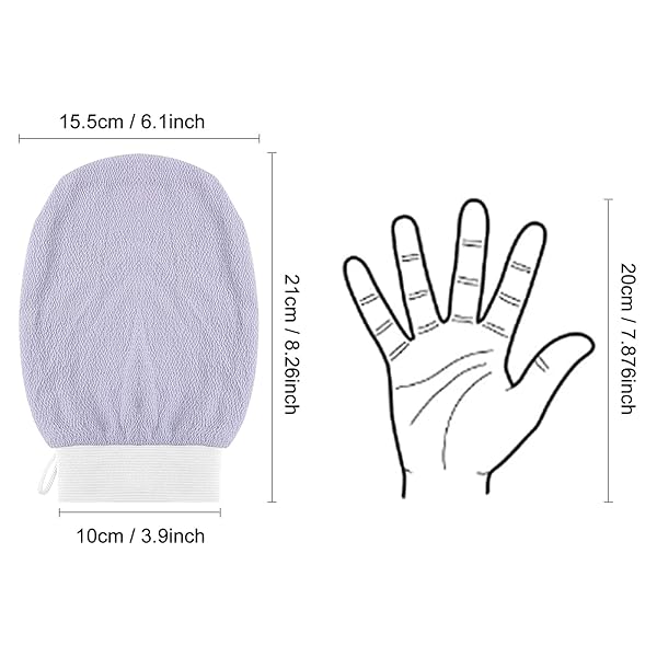 Get silky smooth skin with these exfoliating gloves! Perfect for a spa-like shower experience. Say goodbye to dead skin and hello to glowing skin! #skincare #exfoliate #glowingskin