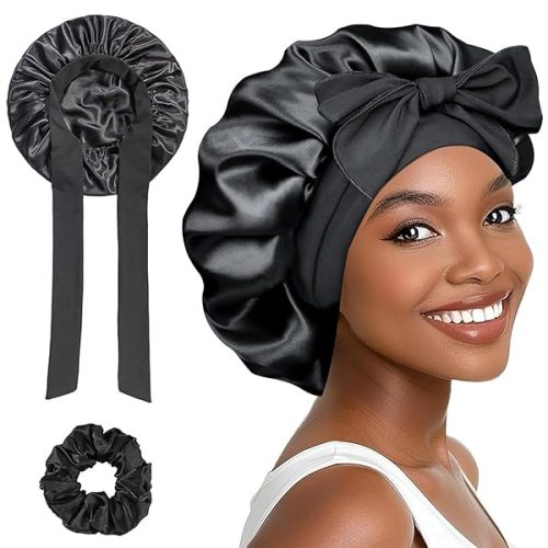 e407c9dbf2f74c4b867740ba6c8626c0tplv-tulkllf4y5-origin-jpeg.jpeg Silky Sleep Bonnet for Curly Hair Queens! 🌙✨ Keep your tresses protected and frizz-free with this adjustable satin cap. Say goodbye to bedhead and hello to luxurious locks! #HairCare #NightRoutine