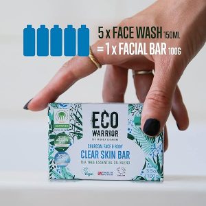 Get glowing skin with this vegan and cruelty-free soap bar! 🌿 Say goodbye to SLS and parabens while enjoying the benefits of moisturizing charcoal, grapeseed oil, and antibacterial tea tree essential oil. Plus, it's