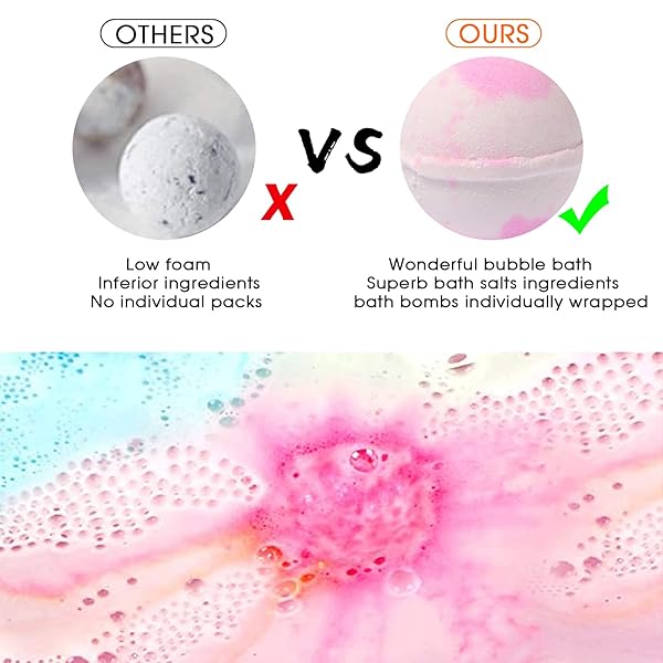 Indulge in a Luxurious Spa Experience with these Handmade Bath Bombs! Packed with Essential Oils and Marvelous Salts to Moisturize Skin and Relieve Stress. Perfect Romantic Gifts for Anyone Special in Your Life!