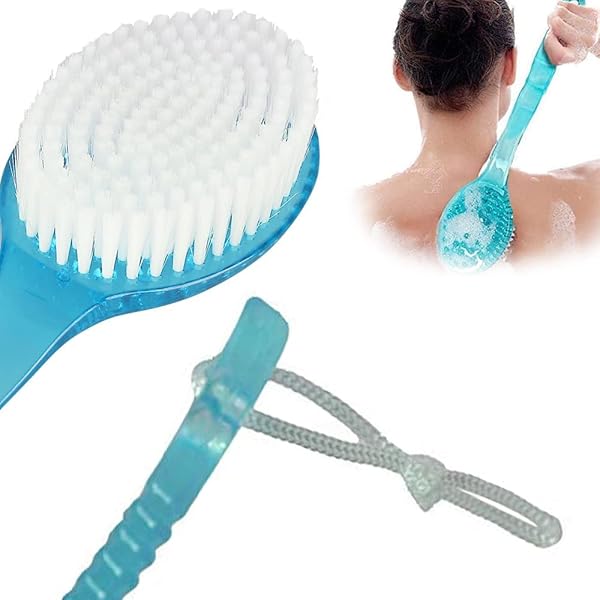 Get your skin glowing with this amazing long-handled body brush! Perfect for exfoliating, massaging, and keeping your skin clean and smooth. A must-have for your spa shower routine! ✨🚿 #skincare #self
