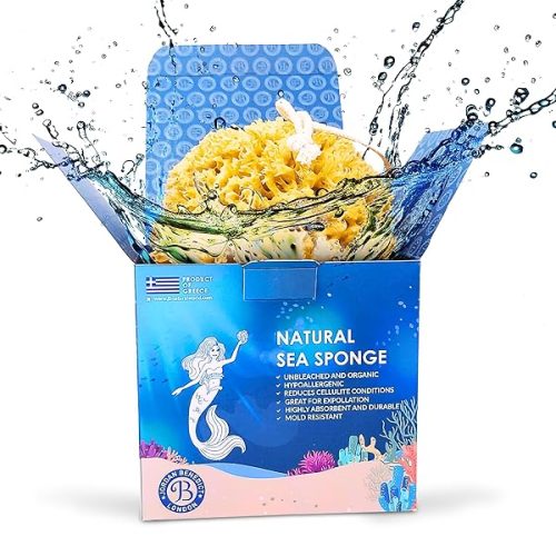 Get that spa-like experience at home with this all-natural unbleached honeycomb bath sponge! Perfect for exfoliating and great for both men and women. #spaathome #exfoliate #naturalbeauty