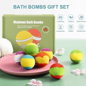 Treat yourself (or a loved one) to a luxurious bath experience with this 12-piece handmade fizzy bubble bath bomb set! Perfect for birthdays, Mother's Day, or just to show someone special how much you care. Vegan and cruelty-free