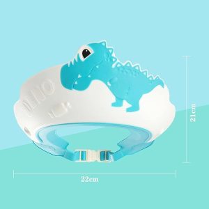 Make bath time fun and tear-free with this adorable Dinosaur Blue Baby Shower Cap! Keep water out of their eyes with this adjustable shampoo visor for boys and girls. Say goodbye to tears and hello to happy kids! 🦕💙