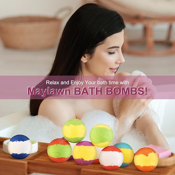 Treat yourself (or a loved one) to a luxurious bath experience with this 12-piece handmade fizzy bubble bath bomb set! Perfect for birthdays, Mother's Day, or just to show someone special how much you care. Vegan and cruelty-free