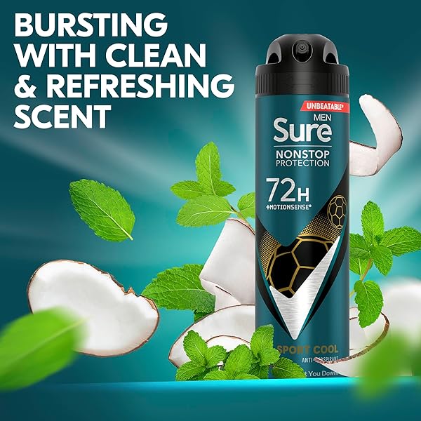 Stay fresh and active all day with this powerful anti-perspirant deodorant spray! With MotionSense technology for nonstop protection against sweat and odour for up to 72 hours. Perfect for any sporty guy on the go!