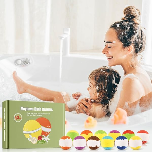 Treat yourself (or a loved one) to a luxurious bath experience with this 12-piece handmade fizzy bubble bath bomb set! Perfect for birthdays, Mother's Day, or just to show someone special how much you care. Vegan and cruelty-free