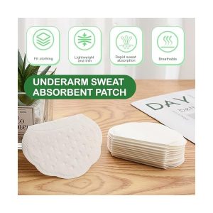 Stay fresh all day with these self adhesive underarm sweat pads! 100 disposable pads for men and women. No more embarrassing sweat stains! #sweatprotection #freshconfidence