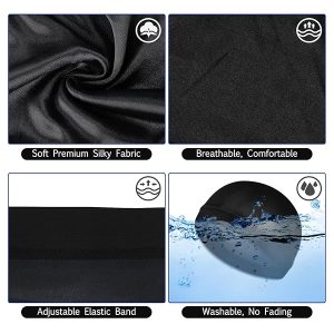 Get silky smooth waves with these 3 satin wave caps! Perfect for sleeping or showering, these caps are soft, breathable, and unisex. Say goodbye to frizzy hair and hello to perfect waves! 🌊✨ #Wave