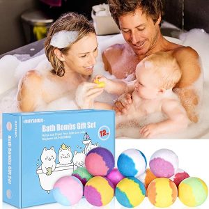 ✨12 Handmade Bath Bombs Set✨ Vegan & Cruelty Free 🌿 Perfect for Spa Baths 🛁 Birthday/Mothers Day Gift Idea for Her/Him 💝 #bathbombs #giftidea