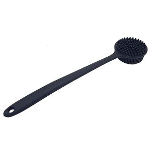 f63df8062f0f4c89affbbbc30a20baf8tplv-tulkllf4y5-origin-jpeg.jpeg Long handle silicone back scrubber for the ultimate shower experience! Say goodbye to rough scrubbing and hello to smooth, soft skin. Available in sleek black. #shower #skincare #bathandbody #softskin #selfcare