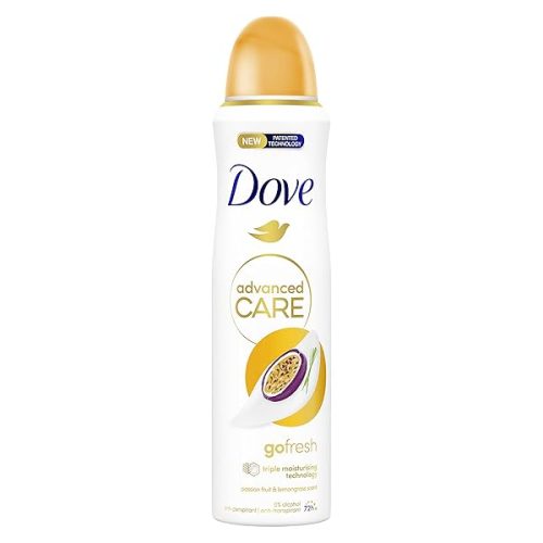 Stay fresh all day with this passion fruit and lemongrass scented anti-perspirant deodorant spray! Say goodbye to sweat with triple moisturizing technology for 72 hours of protection. #FreshAndFruity #StayFresh