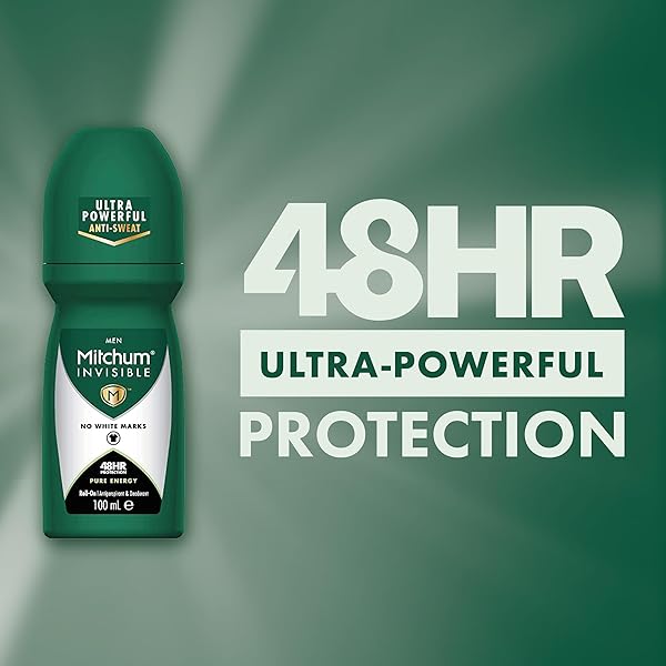 Get all-day freshness with this invisible 48HR protection roll-on deodorant! No white marks, alcohol-free formula, and pure energy scent - you'll feel confident and ready to take on the day! ✨ #FreshnessBoost #No