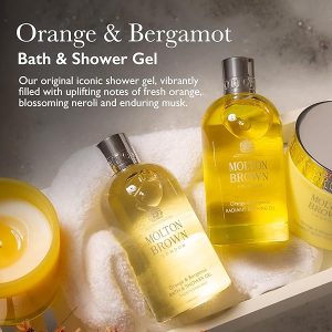 🍊🚿 Elevate your shower routine with this zesty Orange & Bergamot Bath Gel! Perfect for a refreshing cleanse and fruity fragrance boost! #showeressential #zestyfresh