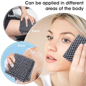 Get glowing skin with this exfoliating washcloth! Perfect for daily showering, face steaming, and scrubbing away dirt. Say goodbye to dull skin and hello to a fresh, clean glow! #skincare #exfoliate #